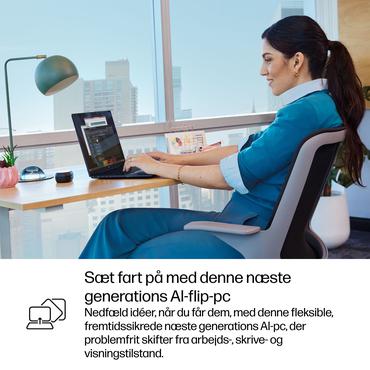 HP EliteBook X Flip G1i Notebook Next Gen AI B&auml;rbar dator - Intel Core Ultra 7 (Serie 2) 258V / 2.2 GHz - 32 GB LPDDR5X - 1 TB SSD PCIe - NVM Express (NVMe) - Intel Arc Graphics 140V upp till 64 TOPS - 14" IPS