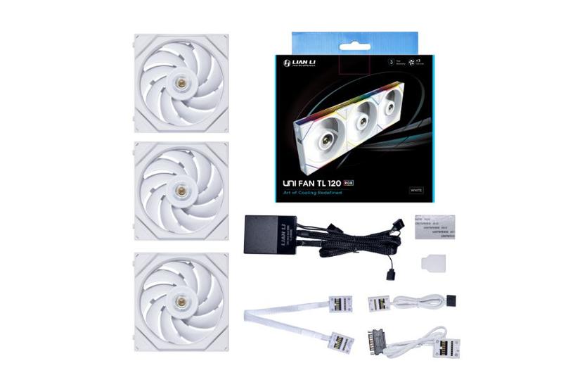Lian Li UNI FAN TL Series LÃƒÂ¼fter, 3er-Pack inkl. Styrenhet - 120mm, vikt