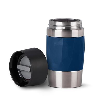 EMSA Travel Mug Compact 300 ml Blå, Rustfrit stål
