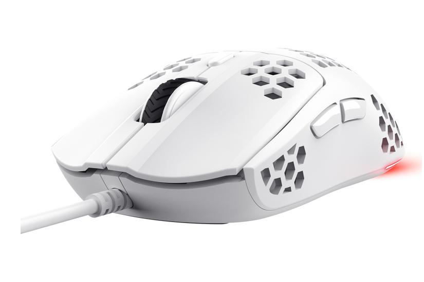 Trust GXT 928W Helox - mus - ultra-lightweight, gaming - USB - hvid