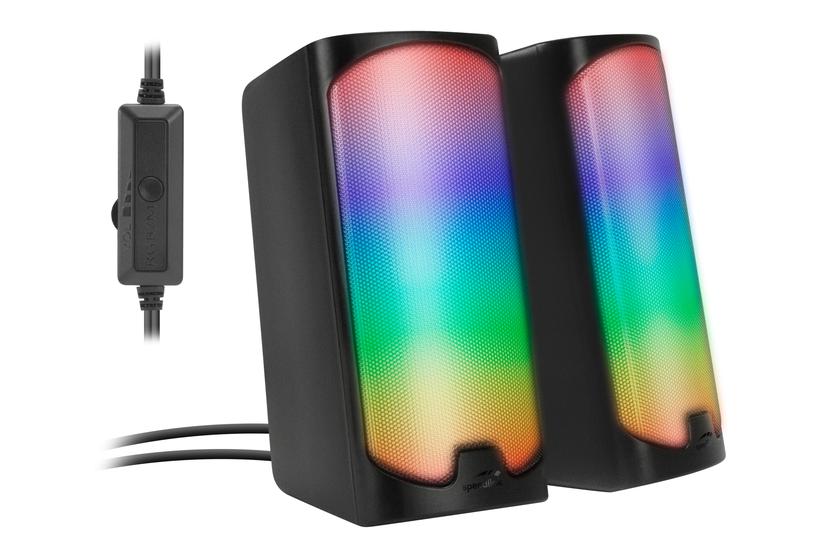 Speedlink Lautsprecher TONOS RGB. Stereo. schwarz retail