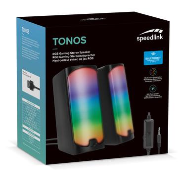 Speedlink Lautsprecher TONOS RGB. Stereo. schwarz retail