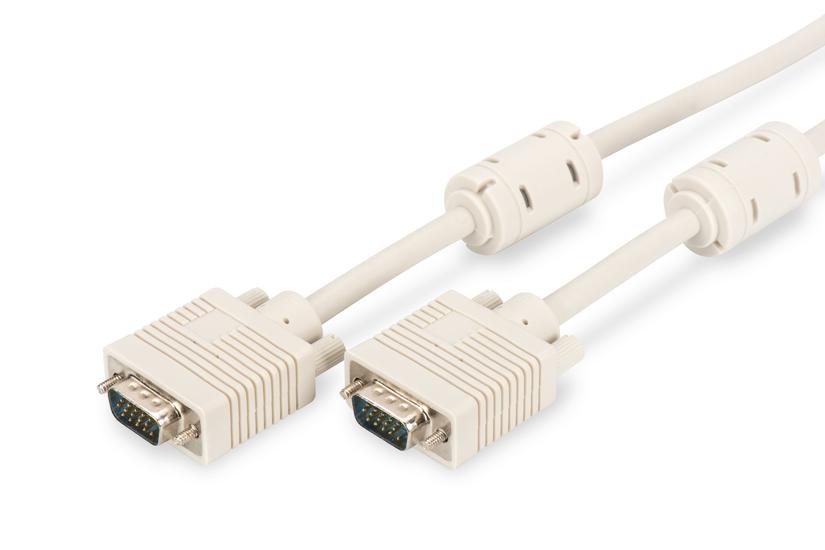 Digitus AK-310103-018-E VGA kabel 1,8 m VGA (D-Sub) Beige