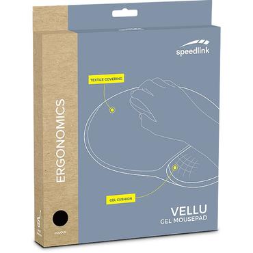 SPEEDLINK Vellu Gel SL-620802-BK - mustablett med handledskudde