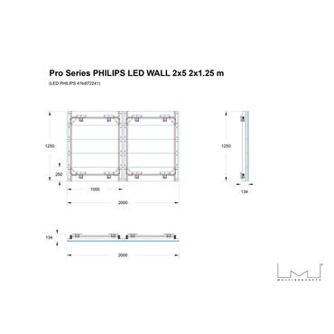 Multibrackets PRO Series monteringssæt - for 2x5 LED-videovæg