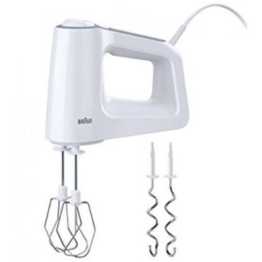 Braun HM 5000 WH. Typ  Handmixer, KabellA¤nge  1,55 m. Produktfarbe  Grau, WeiAz. Leistung  700 W. Breite  211 mm, Tiefe  75 mm, HA¶he  163 mm (0X22211017)