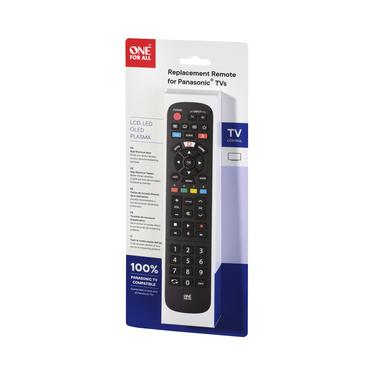 One For All TV Replacement Remotes TV-erstatningsfjernbetjening fra Panasonic