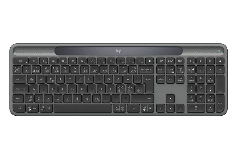 Slim Solar+ Wireless Keyboard, Graphite (Nordic)