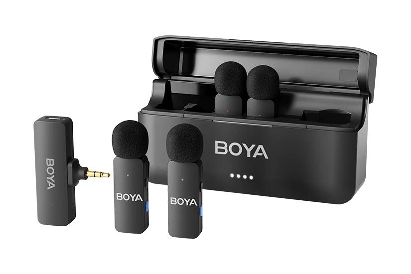 BOYA Wireless 2.4 GHz Microphone x4 BY-V4 3.5mm TRS