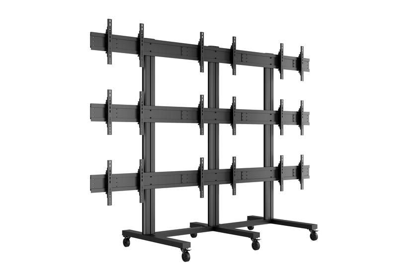 Multibrackets M Public Video Wall Stand 9-Screens st&auml;ll - f&ouml;r 9 LCD-displayer - svart