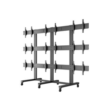 Multibrackets M Public Video Wall Stand 9-Screens st&auml;ll - f&ouml;r 9 LCD-displayer - svart