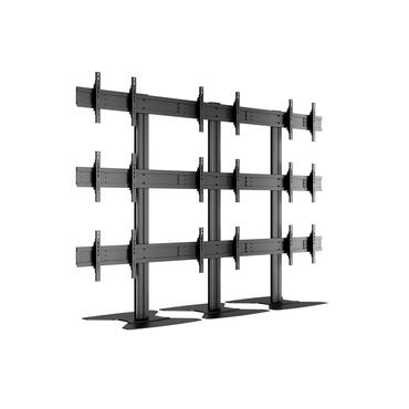 Multibrackets M Public Video Wall Stand 9-Screens st&auml;ll - f&ouml;r 9 LCD-displayer - svart