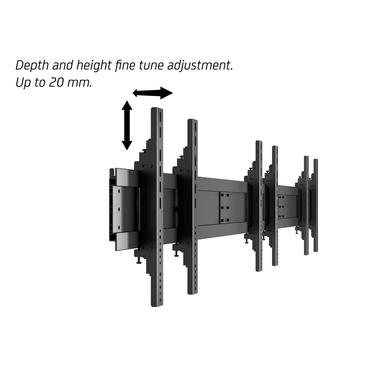 Multibrackets M Public Video Wall Stand 9-Screens st&auml;ll - f&ouml;r 9 LCD-displayer - svart