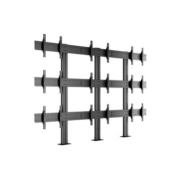 Multibrackets M Public Video Wall Stand 9-Screens st&auml;ll - f&ouml;r 9 LCD-displayer - svart
