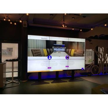 Multibrackets M Public Video Wall Stand 9-Screens st&auml;ll - f&ouml;r 9 LCD-displayer - svart