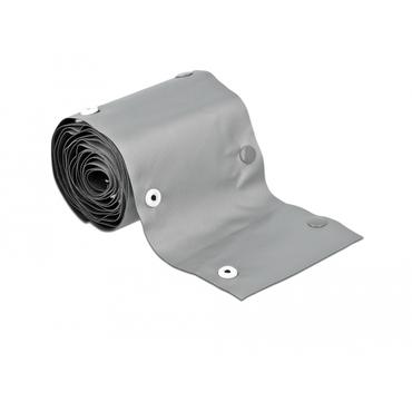 Delock cable protector with snap button fastener