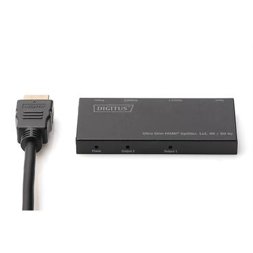 DIGITUS Ultra Slim HDMI Splitter DS-45322 - video/audiosplitter - 2 portar