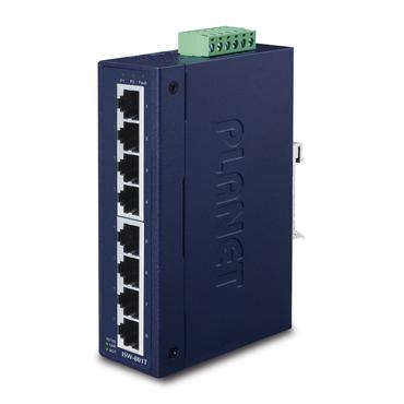 PLANET ISW-801T netværksswitch Ikke administreret L2 Fast Ethernet (10/100) Blå