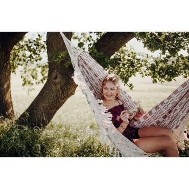 AMAZONAS AZ-1019110 hængekøje Hængende hængekøje 3 person(er) Bomuld, Polyester Bordeaux