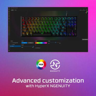 HyperX Alloy Origins Core PBT HX blåt – mekanisk gaming-tastatur