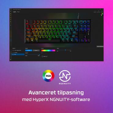 HyperX Alloy Origins Core PBT HX blåt – mekanisk gaming-tastatur