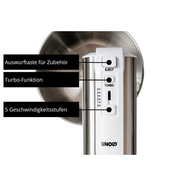 Unold Hand Blender with Mixing Bowl Hannah white silver (78720)