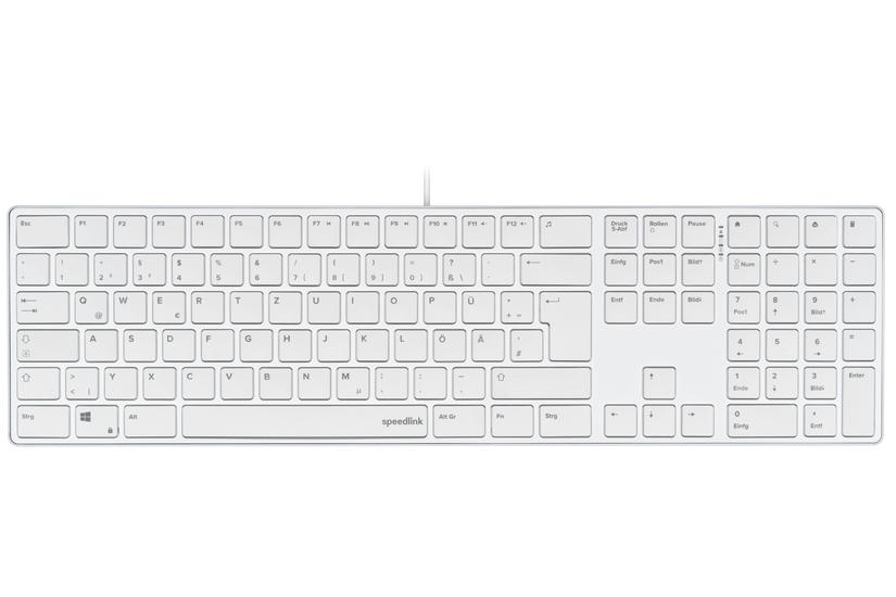 SPEEDLINK SL-640010 tastatur Kontor USB Tysk Hvid