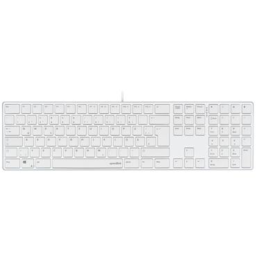 SPEEDLINK SL-640010 tastatur Kontor USB Tysk Hvid