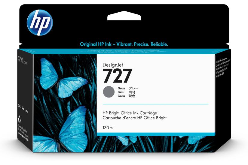 HP 727 - gr&aring; - original - DesignJet - bl&auml;ckpatron