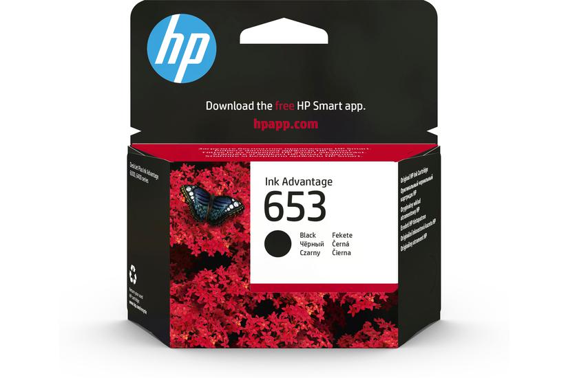 HP 653 - svart - original - Ink Advantage - bl&auml;ckpatron