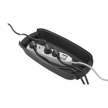 Steffen 57 00043 kabelorganisator Universel Kabelboks Sort 1 stk