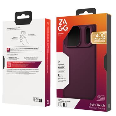 ZAGG Manhattan Snap mobiltelefon etui 16,5 cm (6.5") Cover Kirseb&aelig;rfarvet