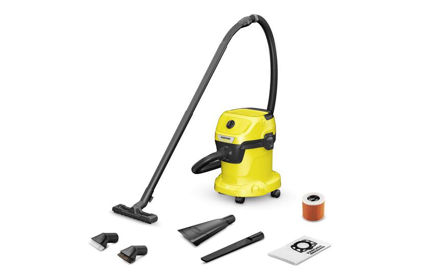 Kärcher WD 3 V-15/4/20 CAR - støvsuger - beholder - gul