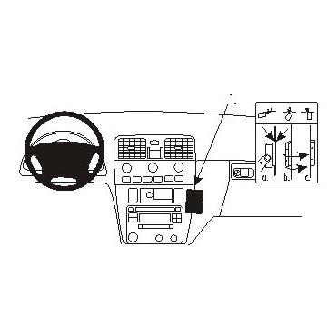 Brodit ProClip Angled mount - montering för mobiltelefon