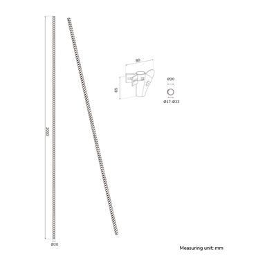 Neomounts ADS06-141BL kabelorganisator Skrivebord Kabelmuffe Sort 1 stk