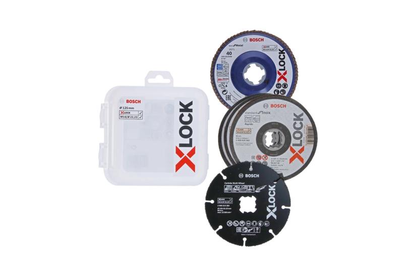 Bosch X-LOCK sk&auml;re- och kv&aelig;rneskives&aelig;t - f&ouml;r tr&auml;, metall, plastik - 5 delar