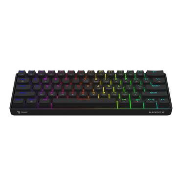 Savio BLACKOUT X2 PEACH tastatur Spil USB QWERTY US International Sort