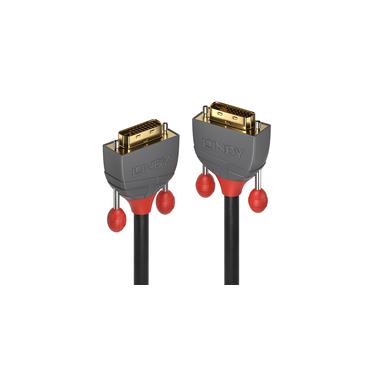 Lindy 36220 DVI kabel 0,5 m DVI-D Gr&aring;