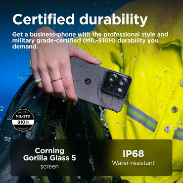 Motorola Moto G75 - Business Edition - kolgr&aring; - 5G peksk&auml;rmsmobil - 128 GB - GSM