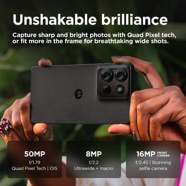 Motorola Moto G75 - Business Edition - kolgr&aring; - 5G peksk&auml;rmsmobil - 128 GB - GSM