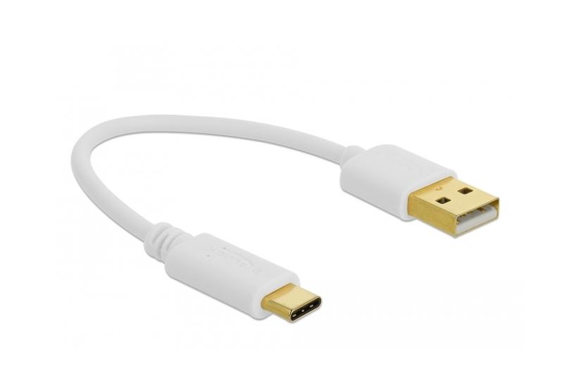 Delock - USB typ C-kabel - USB (endast str&ouml;m) till USB-C (enbart str&ouml;m) - 15 cm