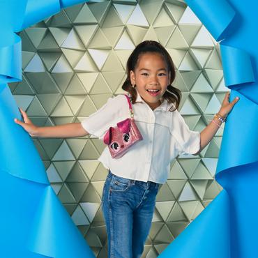 Purse Pets BAG INA PursePets Wristlet Puppy GML Fuchsia, Lyser&oslash;d Pige Lille h&aring;ndtaske