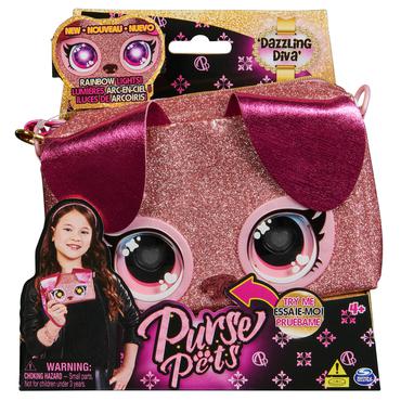 Purse Pets BAG INA PursePets Wristlet Puppy GML Fuchsia, Lyser&oslash;d Pige Lille h&aring;ndtaske