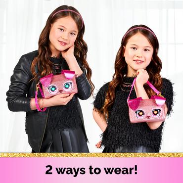Purse Pets BAG INA PursePets Wristlet Puppy GML Fuchsia, Lyser&oslash;d Pige Lille h&aring;ndtaske