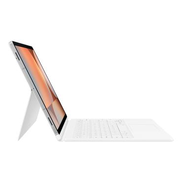 Samsung EF-DX825 - tastatur og folio-kasse (bogomslag) - AI-tast - med touchpad - hvid Indgangsudstyr