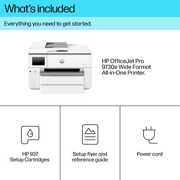 HP OfficeJet Pro 9730e Trådløst All-in-One Farve Printer, Instant Ink; 2-sidet printning