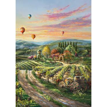 Schmidt Spiele Thomas Kinkade Studios: Peaceful Valley Vineyard Puslespil 1000 stk Landskab