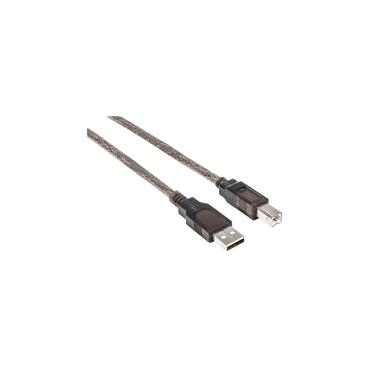 Manhattan 152389 USB-kabel USB 2.0 15 m USB A USB B Sort