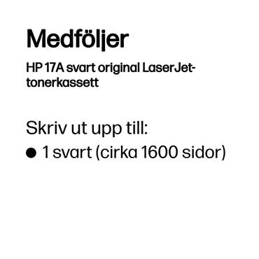 HP 17A - svart - original - LaserJet - tonerkassett (CF217A)