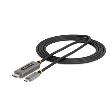 StarTech.com 6ft (2m) USB-C to HDMI Adapter Cable, 8K 60Hz, 4K 144Hz, HDR10, USB Type-C to HDMI 2.1 Video Converter Cable, USB-C DP Alt Mode/USB4/Thunderbolt 3/4 Compatible - USB-C Laptop to HDMI Monitor (135B-USBC-HDMI212M) - adapterkabel - 2 m